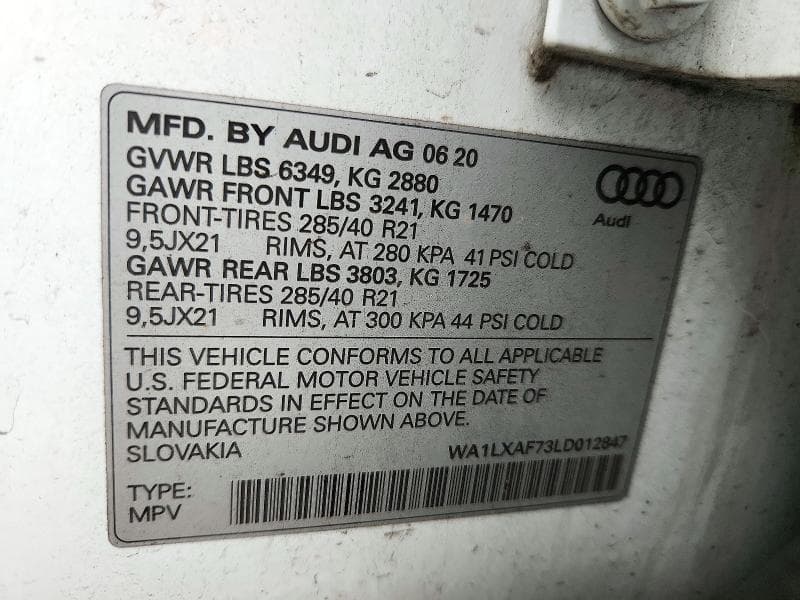 2020 AUDI Q7 PREMIUM PLUS 13