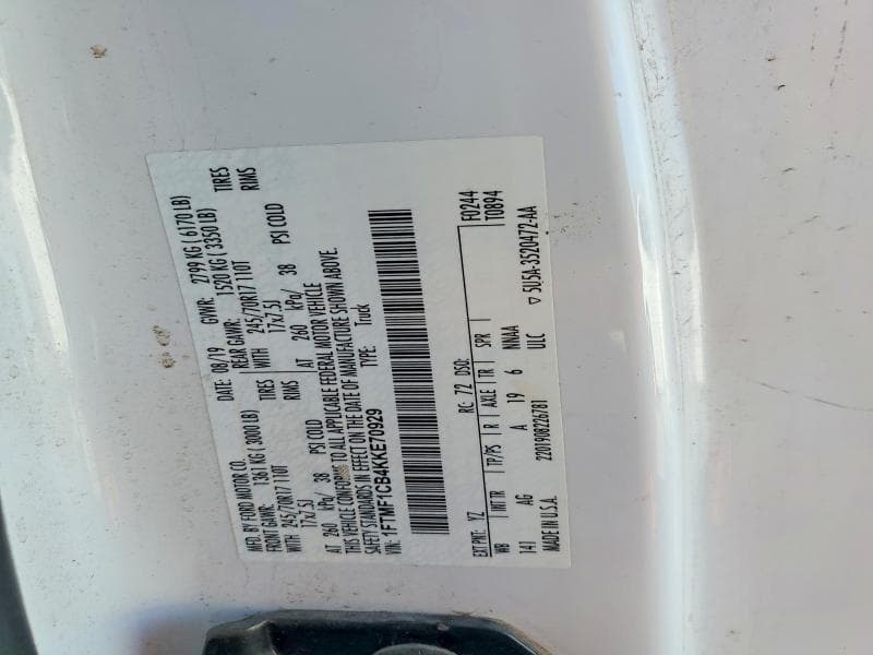 2019 FORD F150 XL 12