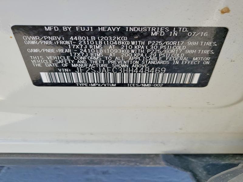 2017 SUBARU FORESTER 2.5I PREMIUM 13