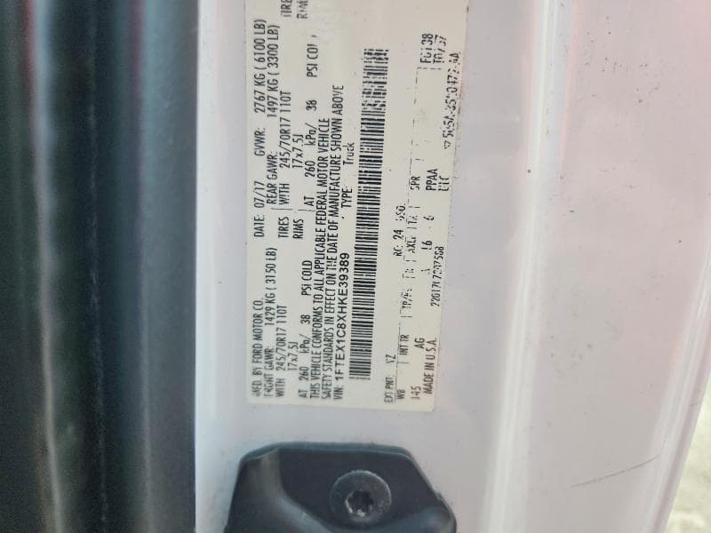 2017 FORD F150 SUPER CAB 13