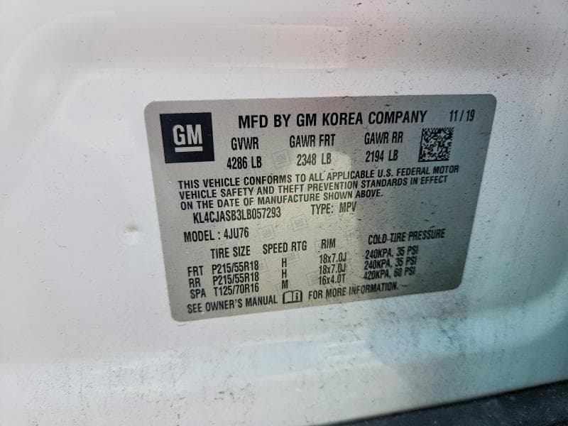 2020 BUICK ENCORE PREFERRED 12