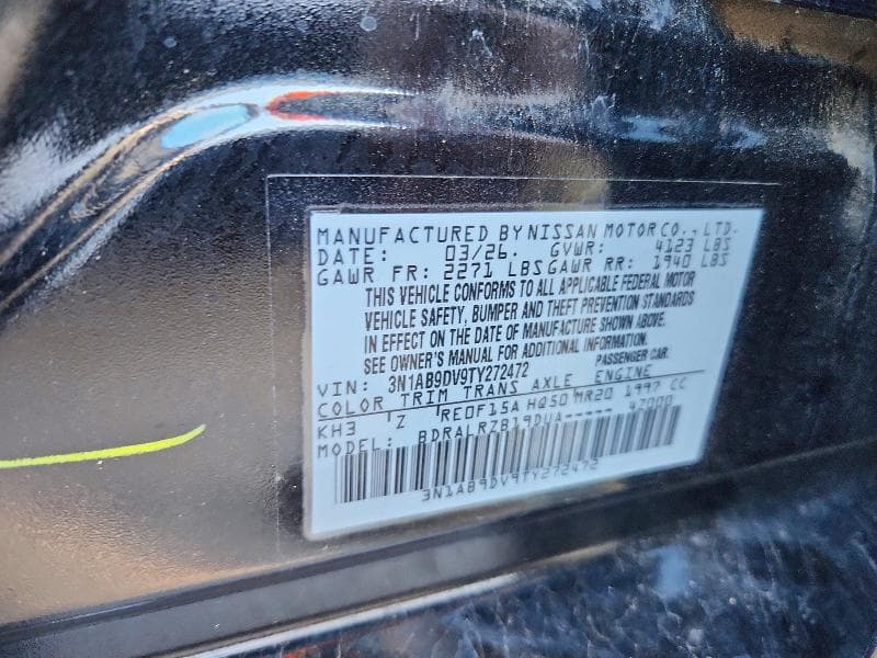 2026 NISSAN SENTRA SR 13