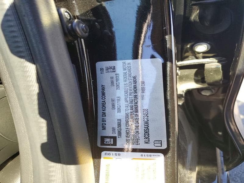 2021 CHEVROLET SPARK 1LT 12