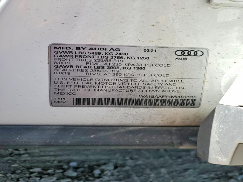 2021 AUDI Q5 PREMIUM PLUS 14