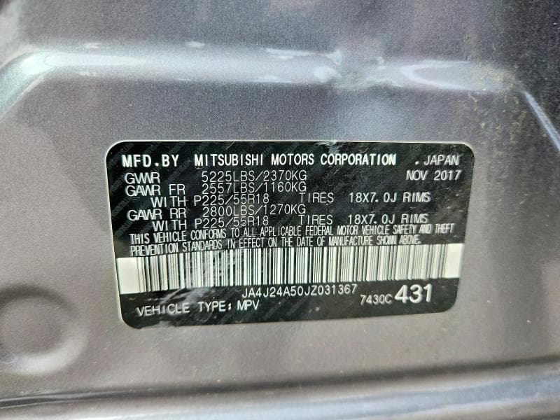 2018 MITSUBISHI OUTLANDER SE 13