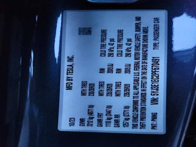 2023 TESLA MODEL 3 13