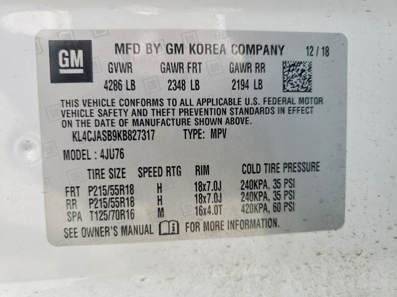2019 BUICK ENCORE PREFERRED 13
