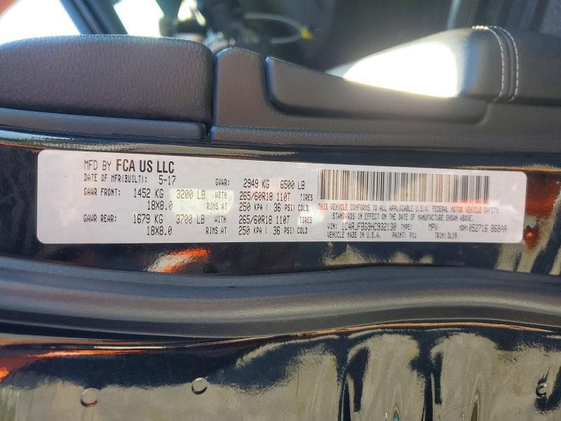 2017 JEEP GRAND CHEROKEE LIMITED 13