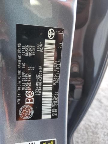 2020 TOYOTA COROLLA SE 12