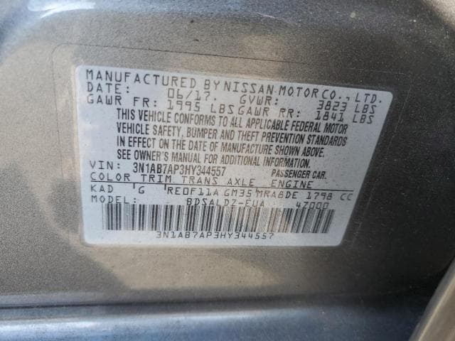 2017 NISSAN SENTRA S 13