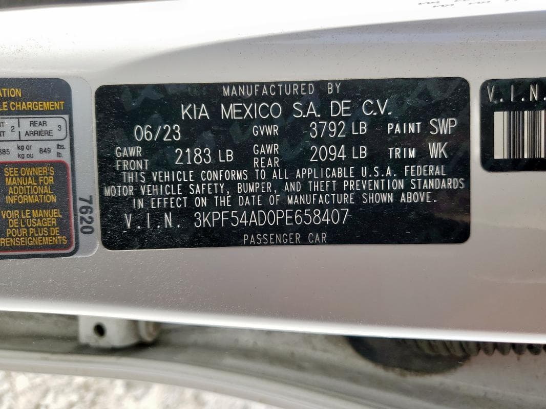 2023 KIA FORTE GT LINE 12