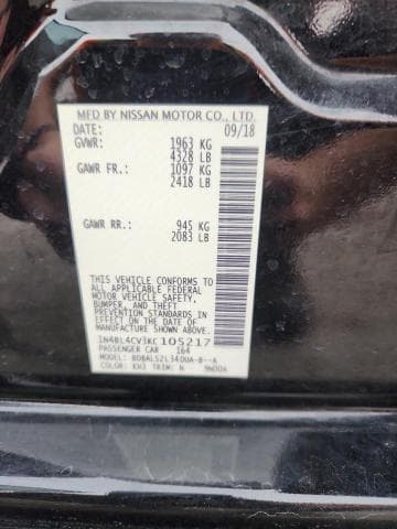 2019 NISSAN ALTIMA SR 13