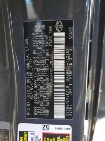 2025 TOYOTA CAMRY 12