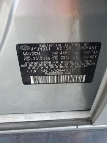 2024 HYUNDAI SONATA SEL 12