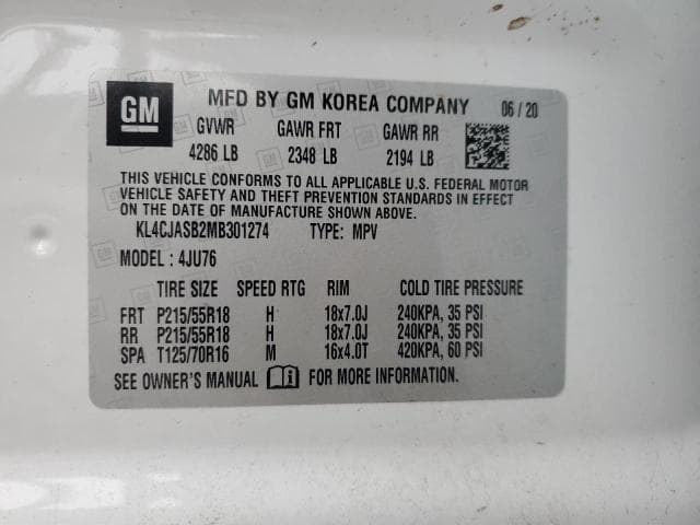 2021 BUICK ENCORE PREFERRED 13