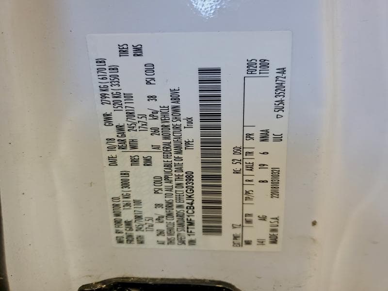 2018 FORD F150 12