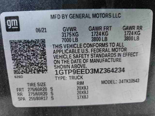 2021 GMC SIERRA K1500 AT4 13