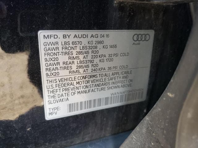 2017 AUDI Q7 PRESTIGE 13