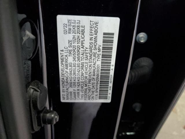 2022 HONDA PILOT SE 13