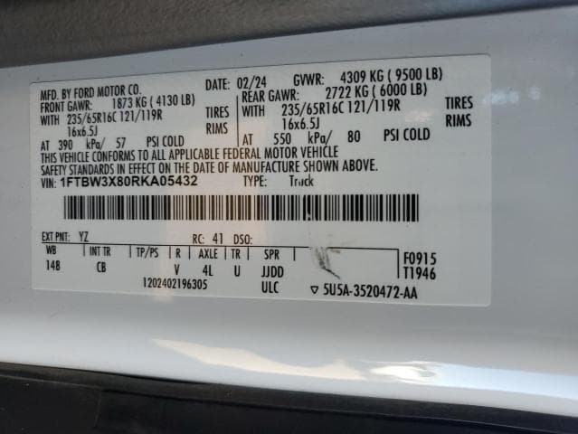 2024 FORD TRANSIT T-350 12