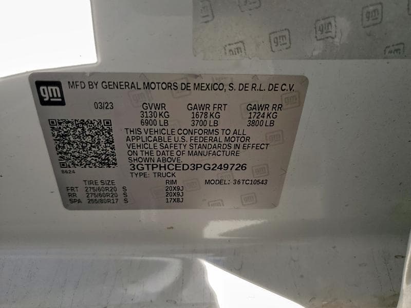 2023 GMC SIERRA C1500 ELEVATION 13