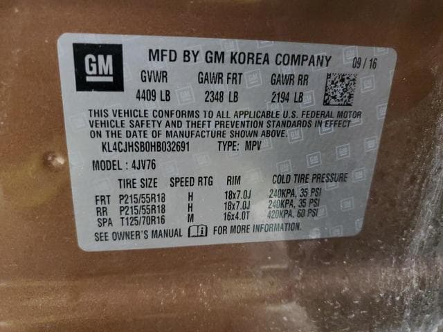 2017 BUICK ENCORE PREMIUM 13