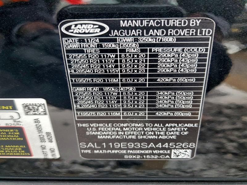 2025 LAND ROVER RANGE ROVER SPORT AUTOBIOGRAPHY 13