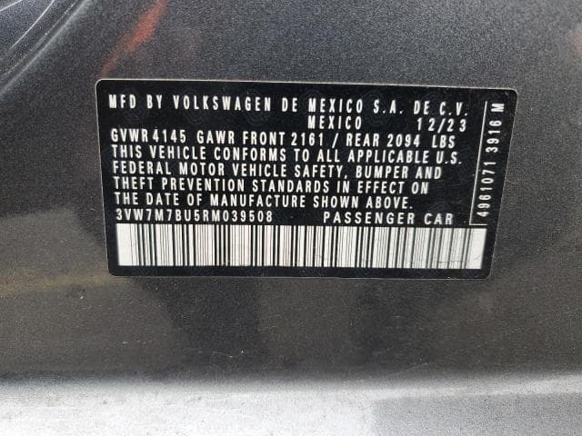 2024 VOLKSWAGEN JETTA SE 12
