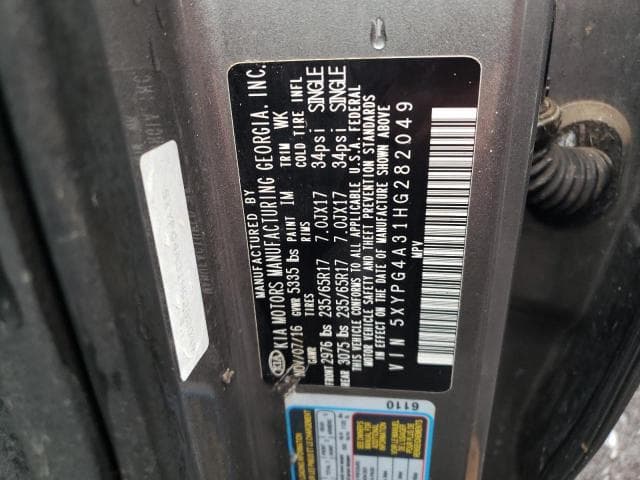 2017 KIA SORENTO LX 13