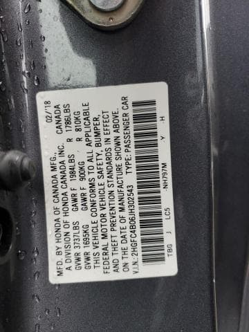 2018 HONDA CIVIC LX 13