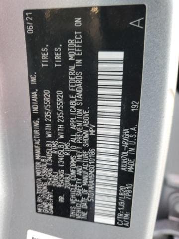 2021 TOYOTA HIGHLANDER HYBRID LIMITED 13