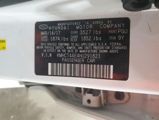 2017 HYUNDAI ACCENT SE SE 12