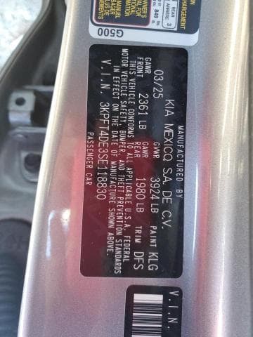 2025 KIA K4 EX 12