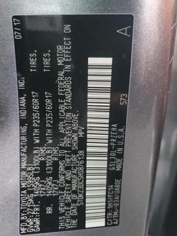 2017 TOYOTA SIENNA LE 13