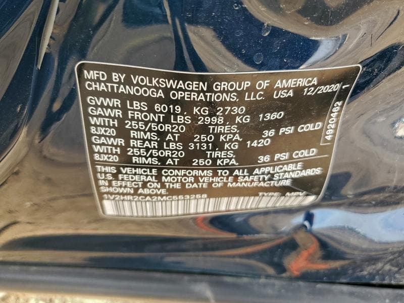 2021 VOLKSWAGEN ATLAS SE 13