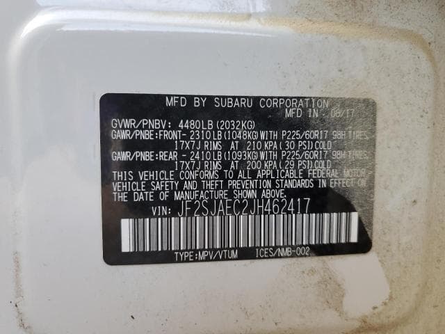 2018 SUBARU FORESTER 2.5I PREMIUM 12