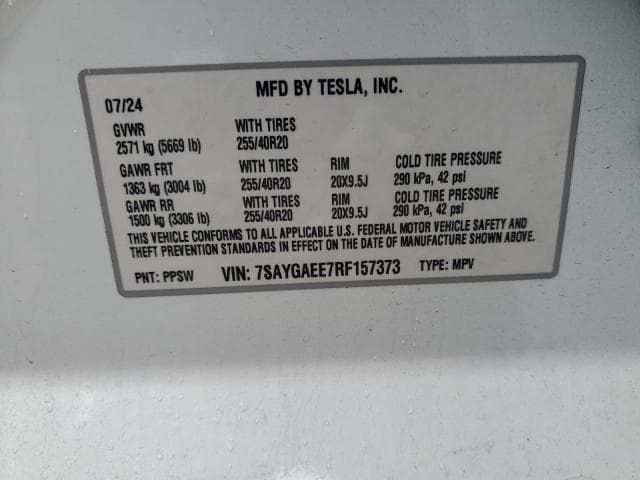 2024 TESLA MODEL Y 13