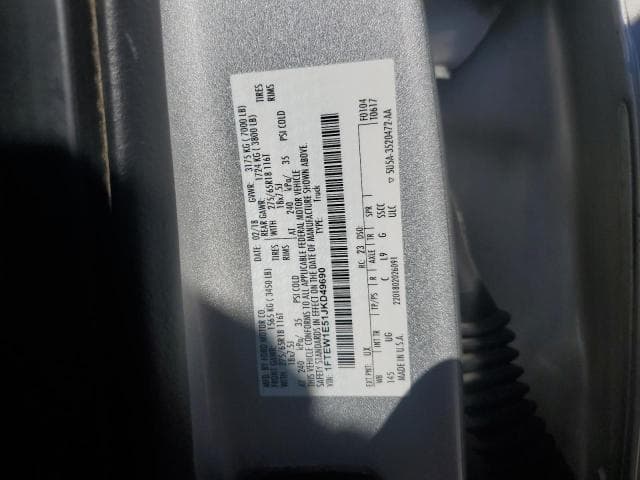 2018 FORD F150 SUPERCREW 12