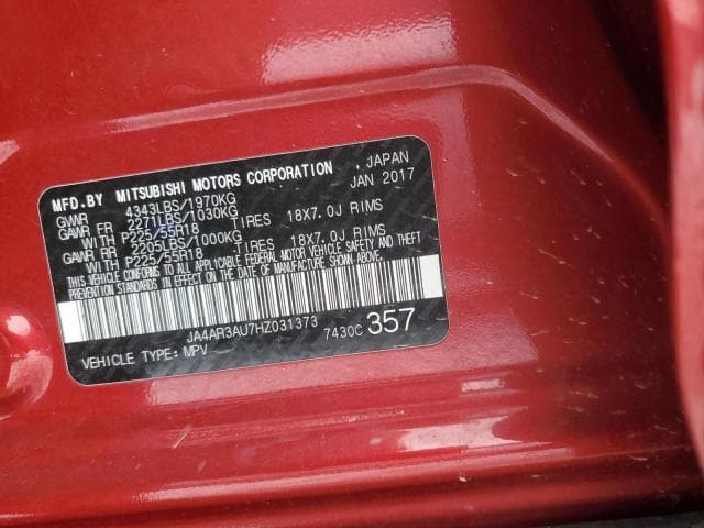 2017 MITSUBISHI OUTLANDER SPORT ES 14