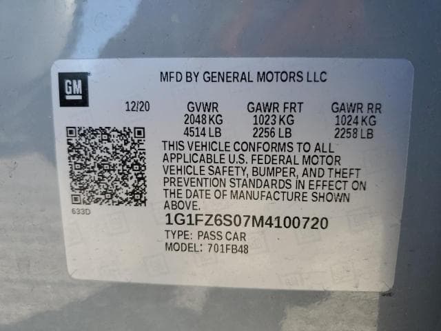 2021 CHEVROLET BOLT EV PREMIER 13