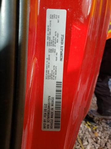 2021 RAM 5500 12