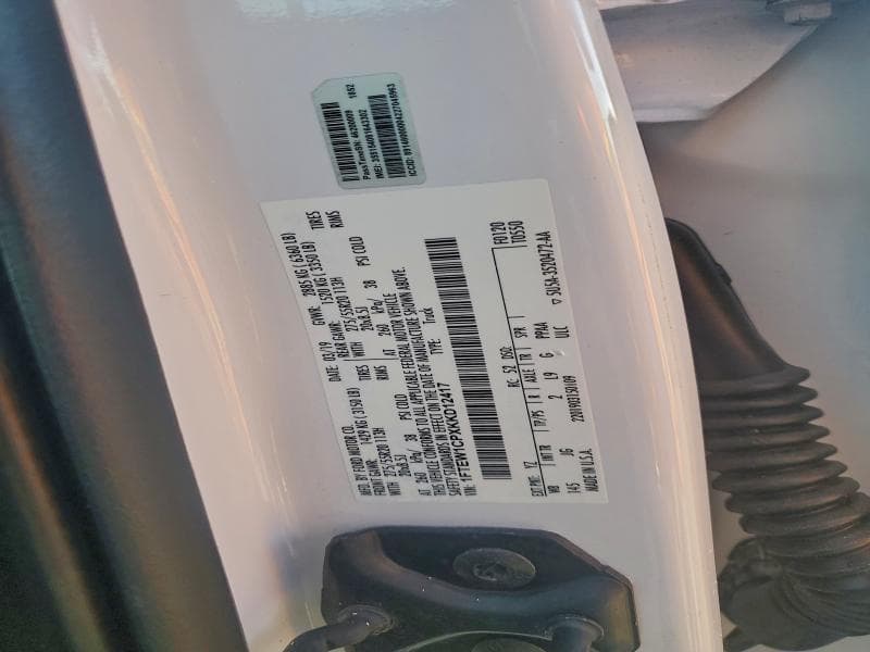2019 FORD F150 SUPERCREW 12