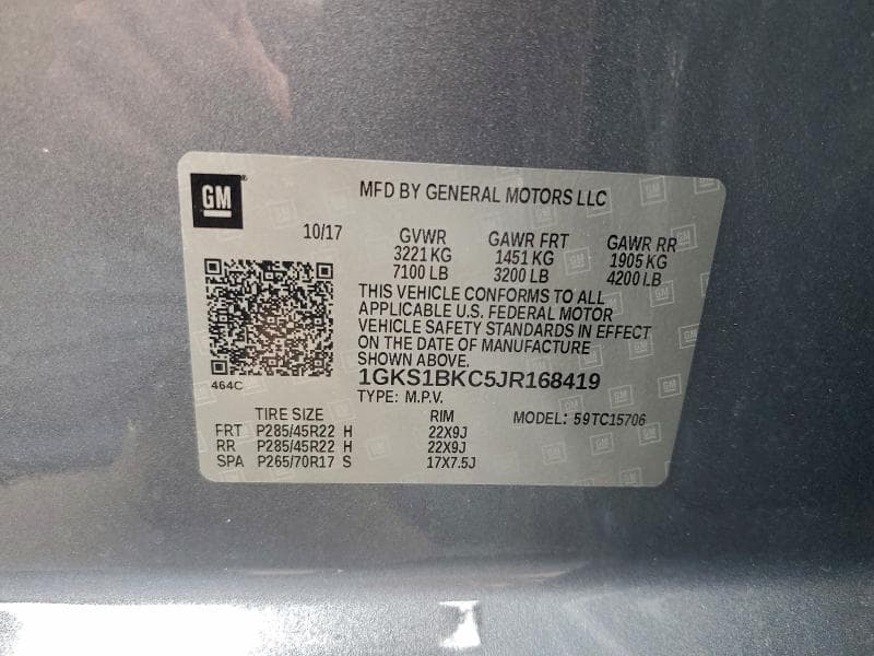2018 GMC YUKON SLT 13