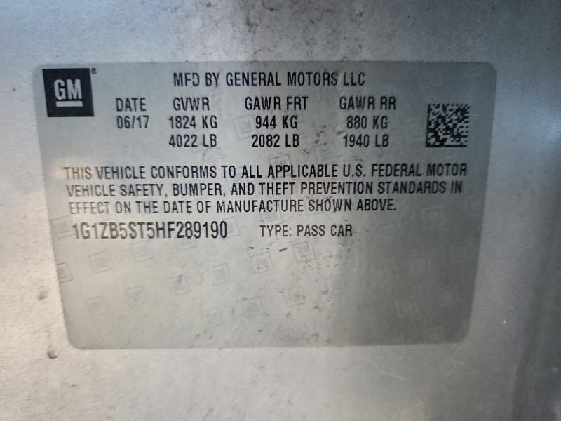 2017 CHEVROLET MALIBU LS 13
