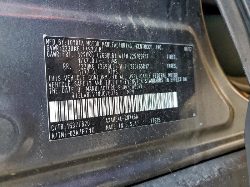 2022 TOYOTA RAV4 LE 14