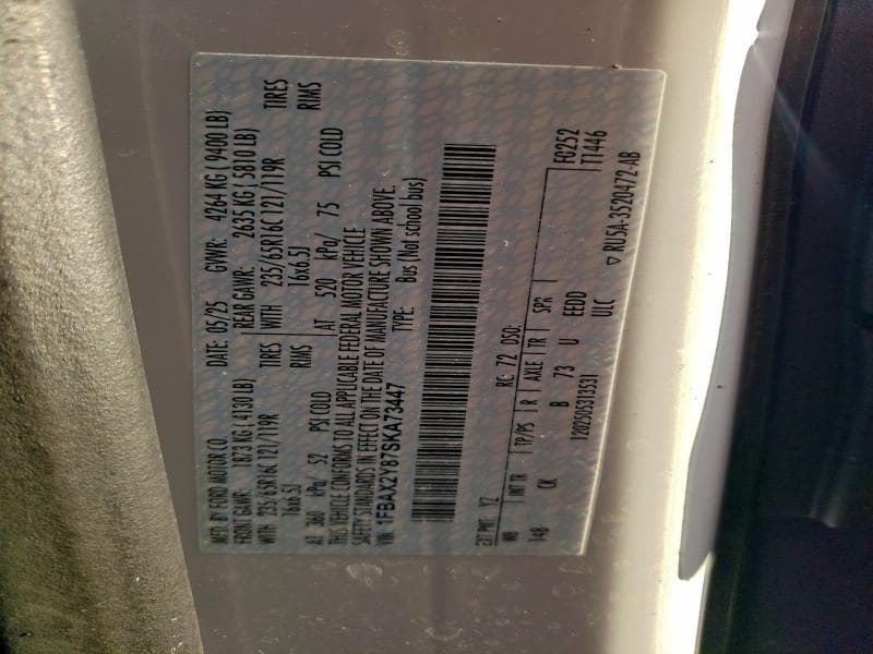 2025 FORD TRANSIT T-350 13