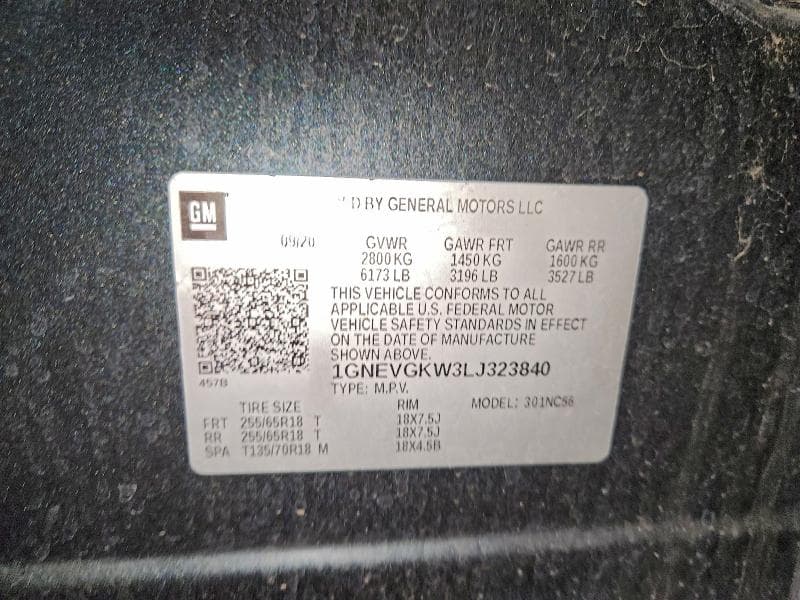 2020 CHEVROLET TRAVERSE LT 13