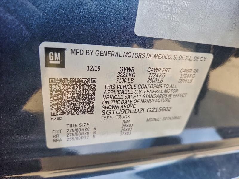 2020 GMC SIERRA K1500 SLT 12