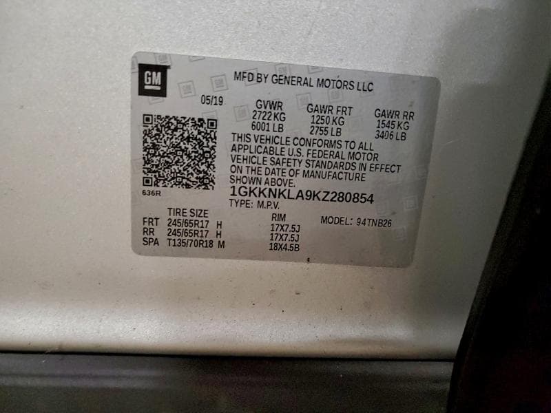 2019 GMC ACADIA SLE 13