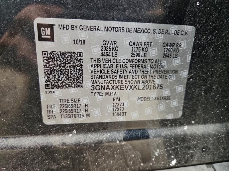 2019 CHEVROLET EQUINOX LT 13